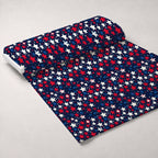 Firecracker Blooms Pattern 10 Fleece Fabric — fleece fabric unrolled bolt preview (mv-fleece-v1:bolt)