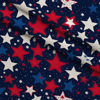 Firecracker Blooms Pattern 10 Fleece Fabric — fleece fabric folded close-up preview (mv-fleece-v1:lying)