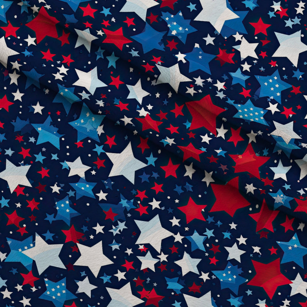 Firecracker Blooms Pattern 12 Fleece Fabric — fleece fabric folded close-up preview (mv-fleece-v1:lying)