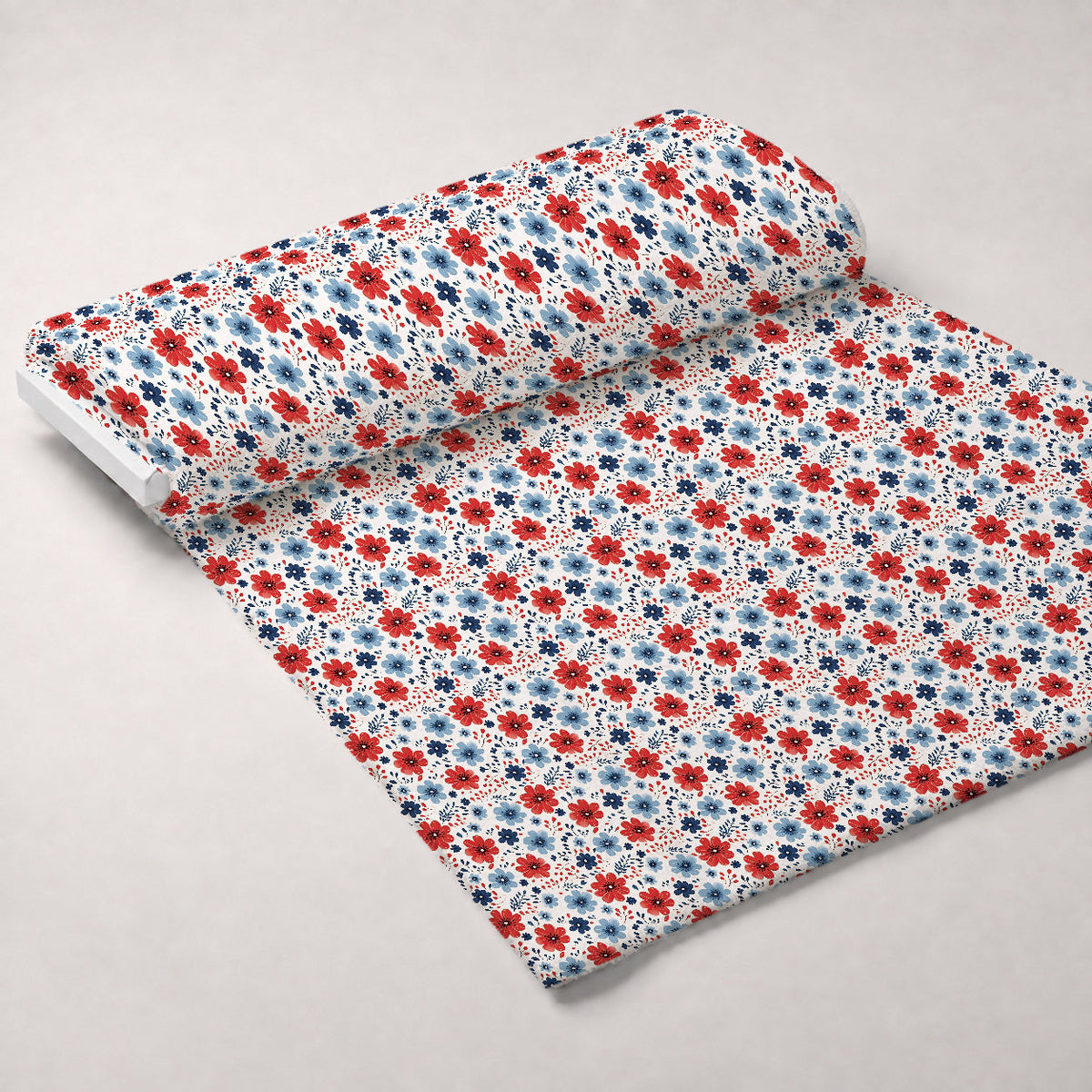 Firecracker Blooms Pattern 13 Fleece Fabric — fleece fabric unrolled bolt preview (mv-fleece-v1:bolt)