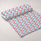 Firecracker Blooms Pattern 15 Fleece Fabric — fleece fabric unrolled bolt preview (mv-fleece-v1:bolt)