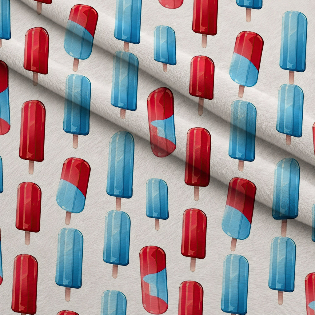 Firecracker Blooms Pattern 15 Fleece Fabric — fleece fabric folded close-up preview (mv-fleece-v1:lying)