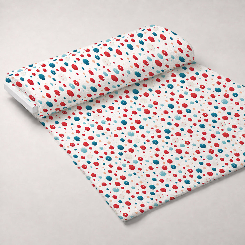 Firecracker Blooms Pattern 16 Fleece Fabric — fleece fabric unrolled bolt preview (mv-fleece-v1:bolt)