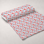 Firecracker Blooms Pattern 17 Fleece Fabric — fleece fabric unrolled bolt preview (mv-fleece-v1:bolt)