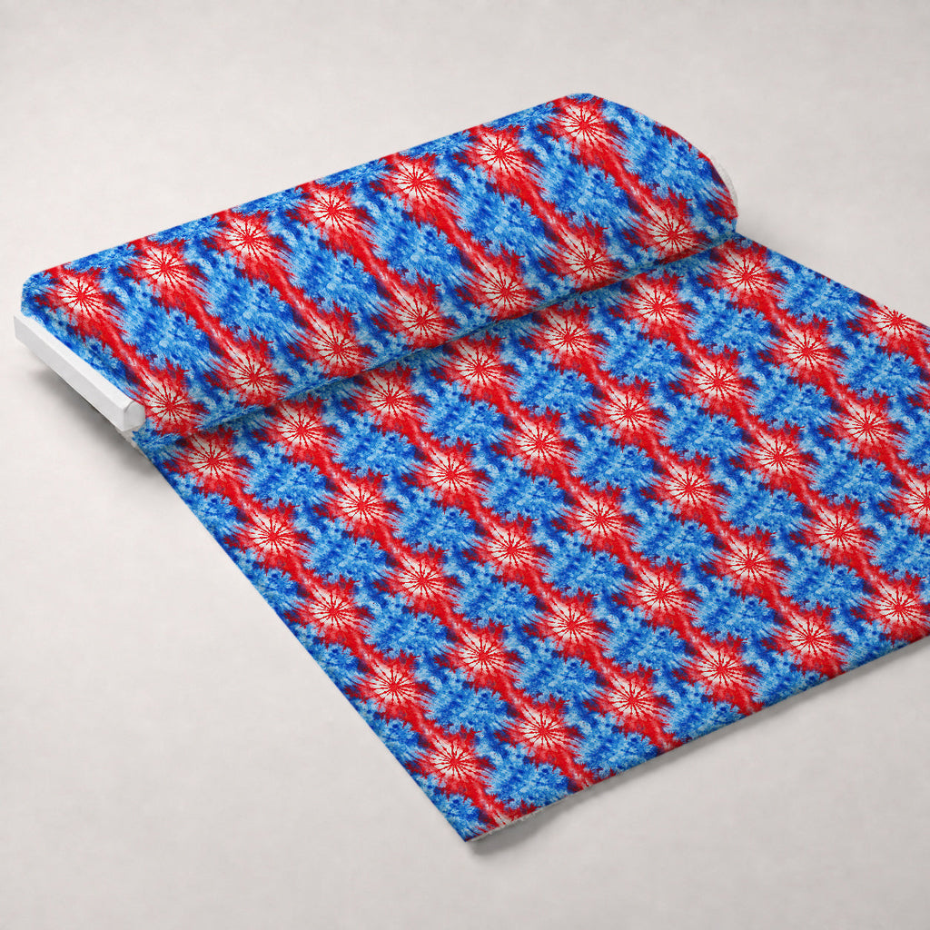 Firecracker Blooms Pattern 19 Fleece Fabric — fleece fabric unrolled bolt preview (mv-fleece-v1:bolt)
