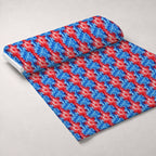 Firecracker Blooms Pattern 19 Fleece Fabric — fleece fabric unrolled bolt preview (mv-fleece-v1:bolt)