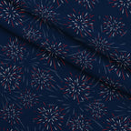 Firecracker Blooms Pattern 2 Fleece Fabric — fleece fabric folded close-up preview (mv-fleece-v1:lying)