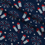 Firecracker Blooms Pattern 7 Fleece Fabric — fleece fabric folded close-up preview (mv-fleece-v1:lying)