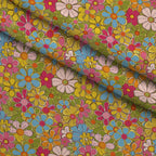 Flower Power Pattern 12 Fleece Fabric — fleece fabric folded close-up preview (mv-fleece-v1:lying)