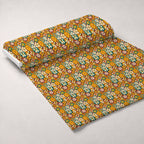 Flower Power Pattern 16 Fleece Fabric — fleece fabric unrolled bolt preview (mv-fleece-v1:bolt)
