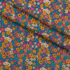 Flower Power Pattern 9 Fleece Fabric — fleece fabric folded close-up preview (mv-fleece-v1:lying)