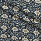 Folklore Blooms Pattern 20 Fleece Fabric — fleece fabric folded close-up preview (mv-fleece-v1:lying)