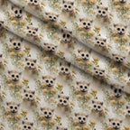 Forest Friends Pattern 10 Fleece Fabric — fleece fabric folded close-up preview (mv-fleece-v1:lying)