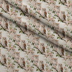Forest Friends Pattern 2 Fleece Fabric — fleece fabric folded close-up preview (mv-fleece-v1:lying)