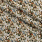 Forest Friends Pattern 4 Fleece Fabric — fleece fabric folded close-up preview (mv-fleece-v1:lying)