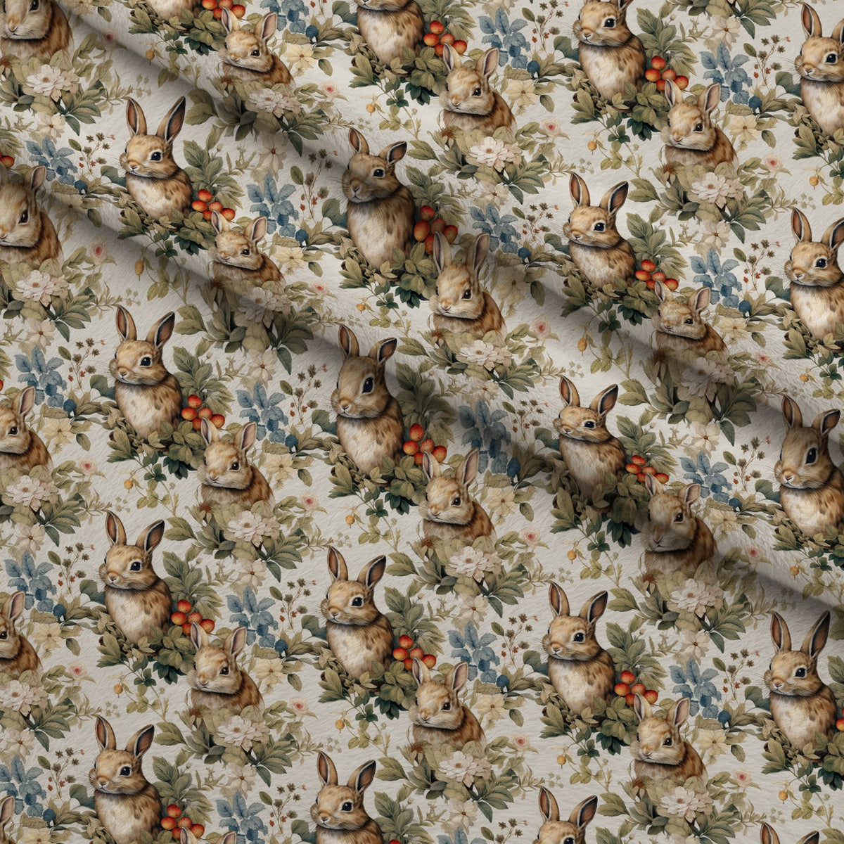 Forest Friends Pattern 4 Fleece Fabric — fleece fabric folded close-up preview (mv-fleece-v1:lying)
