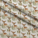 Forest Friends Pattern 5 Fleece Fabric — fleece fabric folded close-up preview (mv-fleece-v1:lying)