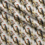 Forest Friends Pattern 6 Fleece Fabric — fleece fabric folded close-up preview (mv-fleece-v1:lying)