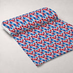 Freedom Petals Pattern 1 Fleece Fabric — fleece fabric unrolled bolt preview (mv-fleece-v1:bolt)