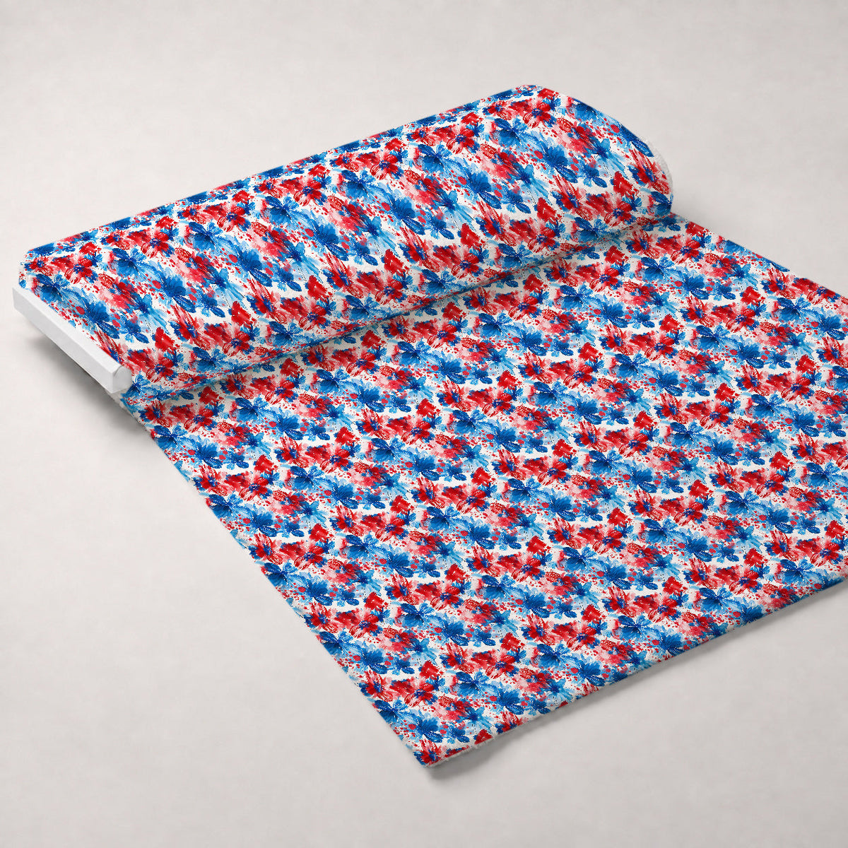Freedom Petals Pattern 1 Fleece Fabric — fleece fabric unrolled bolt preview (mv-fleece-v1:bolt)