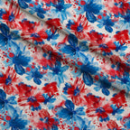 Freedom Petals Pattern 1 Fleece Fabric — fleece fabric folded close-up preview (mv-fleece-v1:lying)