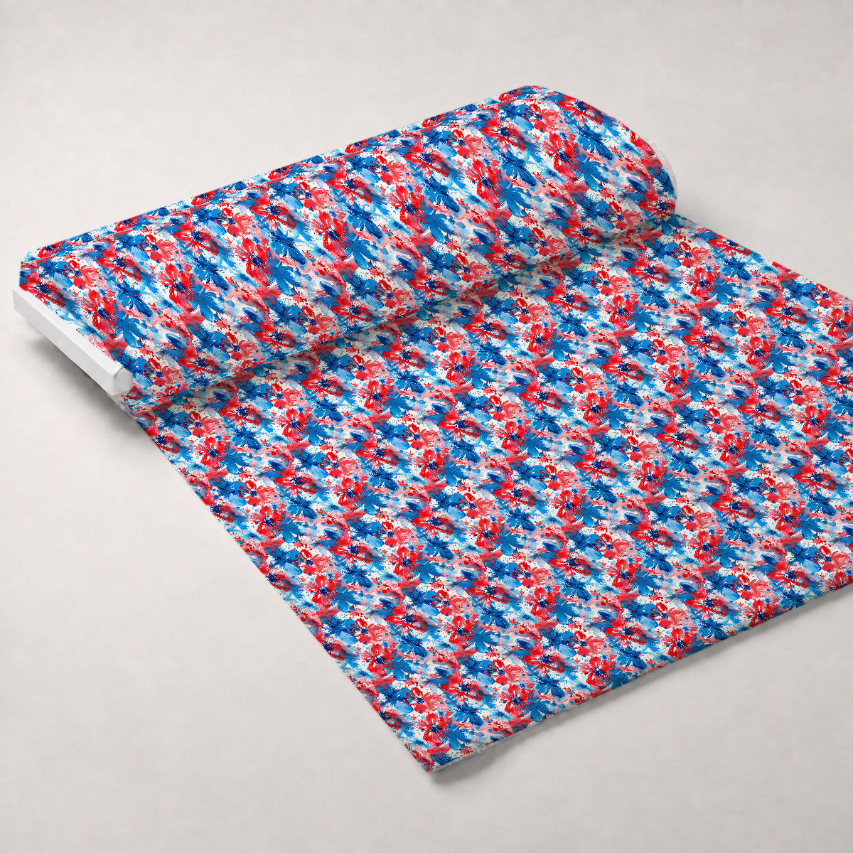 Freedom Petals Pattern 10 Fleece Fabric — fleece fabric unrolled bolt preview (mv-fleece-v1:bolt)