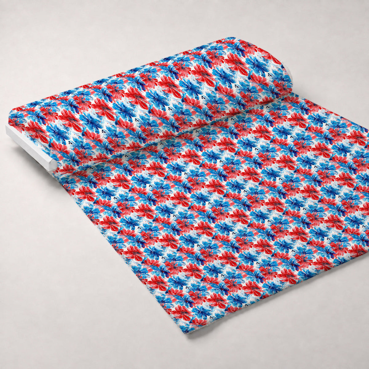 Freedom Petals Pattern 14 Fleece Fabric — fleece fabric unrolled bolt preview (mv-fleece-v1:bolt)