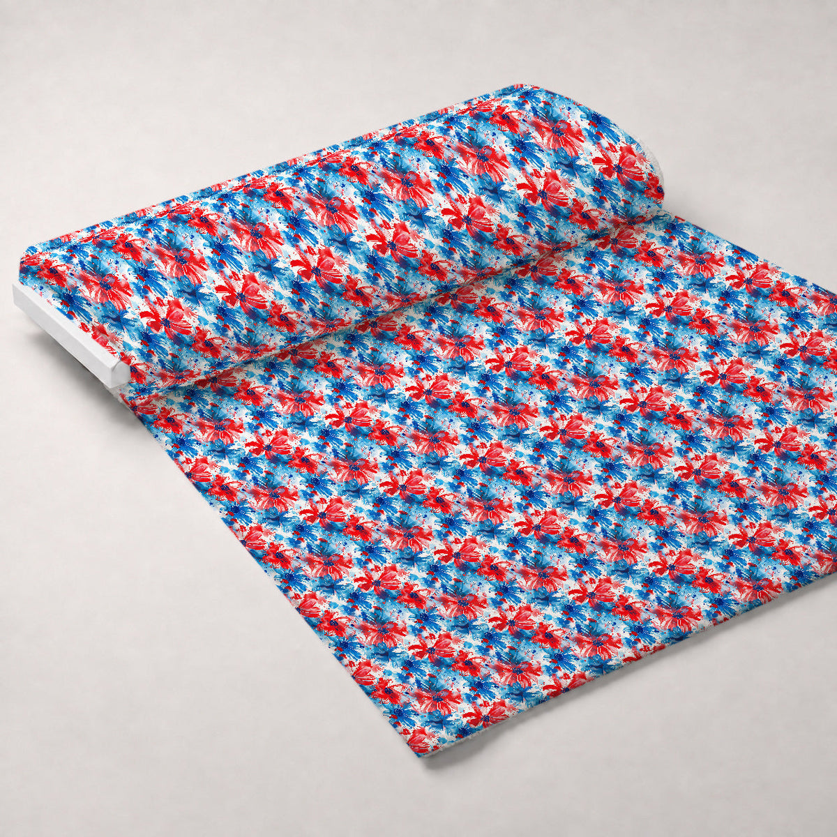 Freedom Petals Pattern 16 Fleece Fabric — fleece fabric unrolled bolt preview (mv-fleece-v1:bolt)