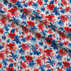 Freedom Petals Pattern 18 Fleece Fabric — fleece fabric folded close-up preview (mv-fleece-v1:lying)