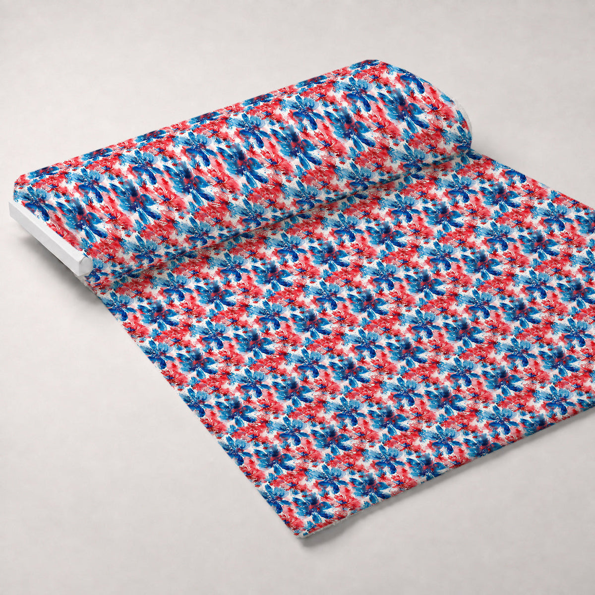 Freedom Petals Pattern 2 Fleece Fabric — fleece fabric unrolled bolt preview (mv-fleece-v1:bolt)