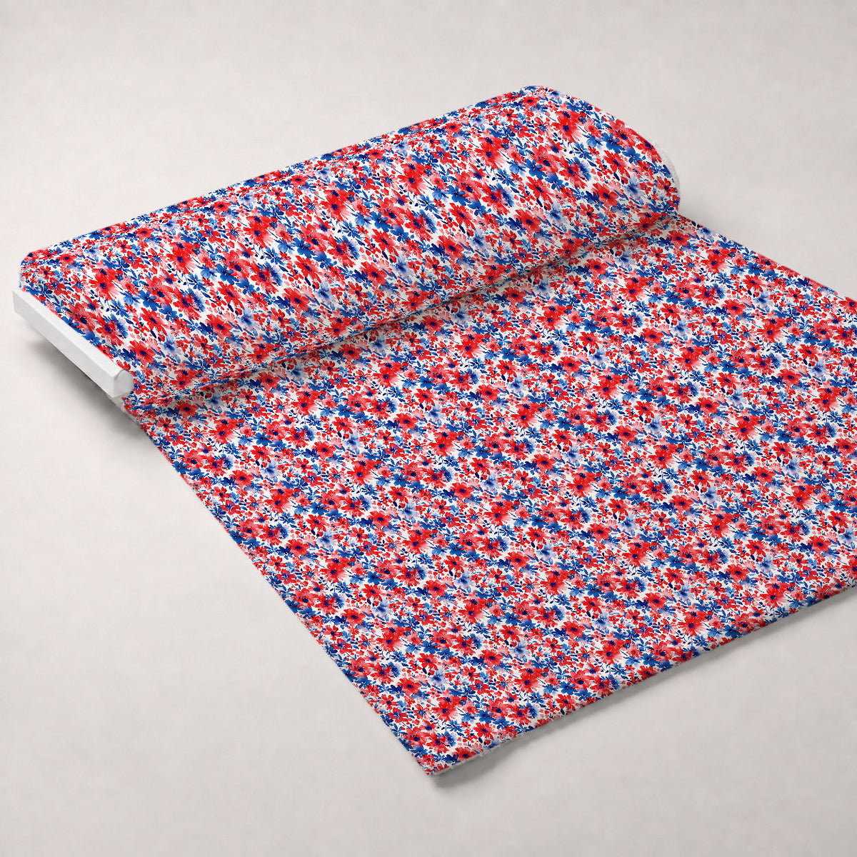Freedom Petals Pattern 22 Fleece Fabric — fleece fabric unrolled bolt preview (mv-fleece-v1:bolt)