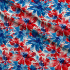 Freedom Petals Pattern 6 Fleece Fabric — fleece fabric folded close-up preview (mv-fleece-v1:lying)