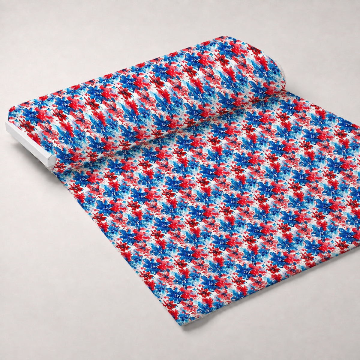 Freedom Petals Pattern 8 Fleece Fabric — fleece fabric unrolled bolt preview (mv-fleece-v1:bolt)
