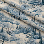 Frosted Pines Pattern 10 Fleece Fabric — fleece fabric folded close-up preview (mv-fleece-v1:lying)