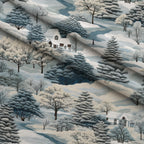 Frosted Pines Pattern 12 Fleece Fabric — fleece fabric folded close-up preview (mv-fleece-v1:lying)