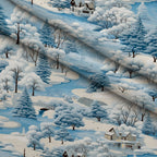 Frosted Pines Pattern 14 Fleece Fabric — fleece fabric folded close-up preview (mv-fleece-v1:lying)