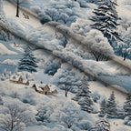 Frosted Pines Pattern 15 Fleece Fabric — fleece fabric folded close-up preview (mv-fleece-v1:lying)