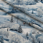 Frosted Pines Pattern 6 Fleece Fabric — fleece fabric folded close-up preview (mv-fleece-v1:lying)
