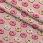 Frosted Rings Pattern 10 Fleece Fabric — fleece fabric folded close-up preview (mv-fleece-v1:lying)