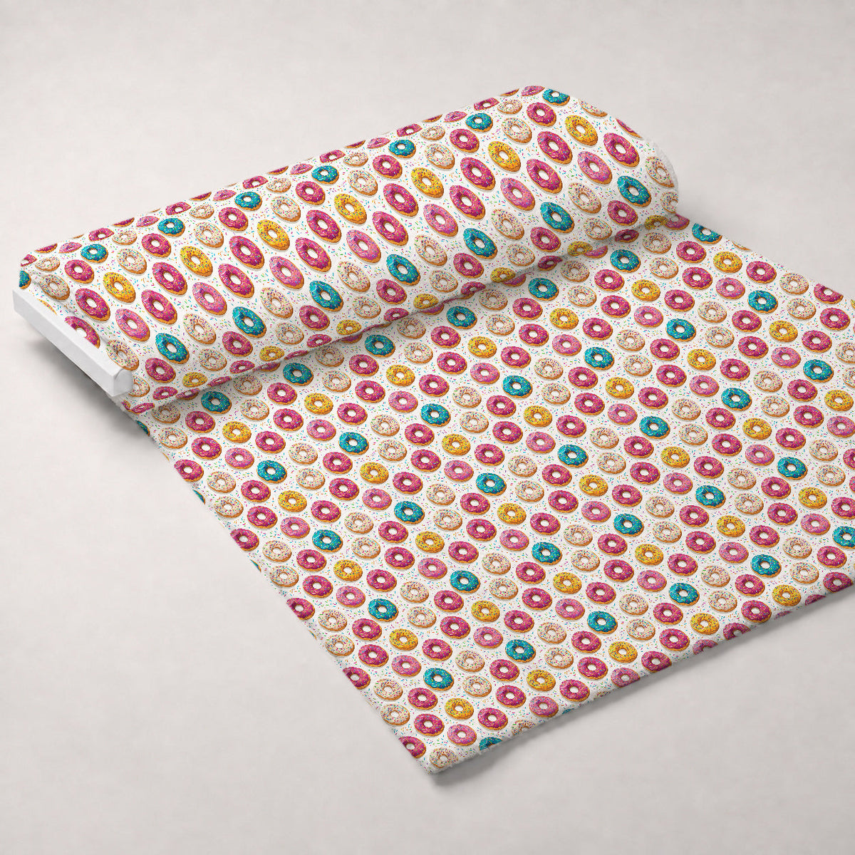 Frosted Rings Pattern 12 Fleece Fabric — fleece fabric unrolled bolt preview (mv-fleece-v1:bolt)