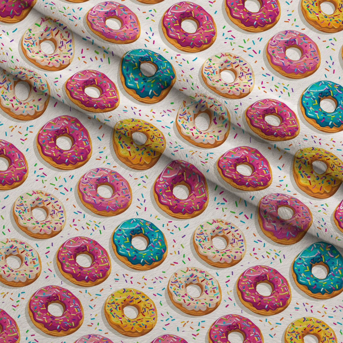Frosted Rings Pattern 12 Fleece Fabric — fleece fabric folded close-up preview (mv-fleece-v1:lying)