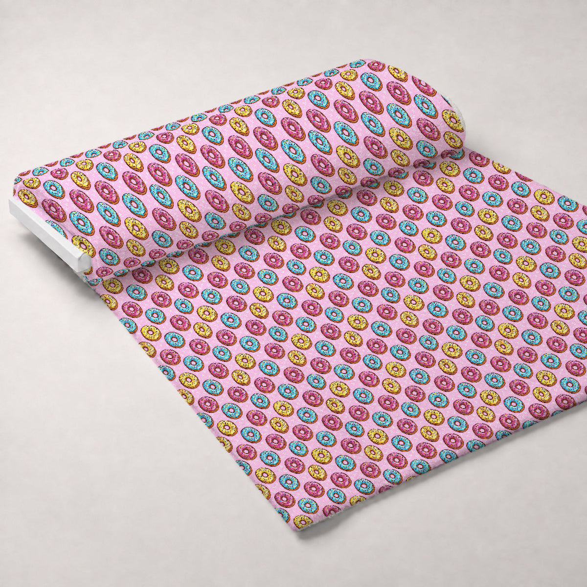 Frosted Rings Pattern 3 Fleece Fabric — fleece fabric unrolled bolt preview (mv-fleece-v1:bolt)
