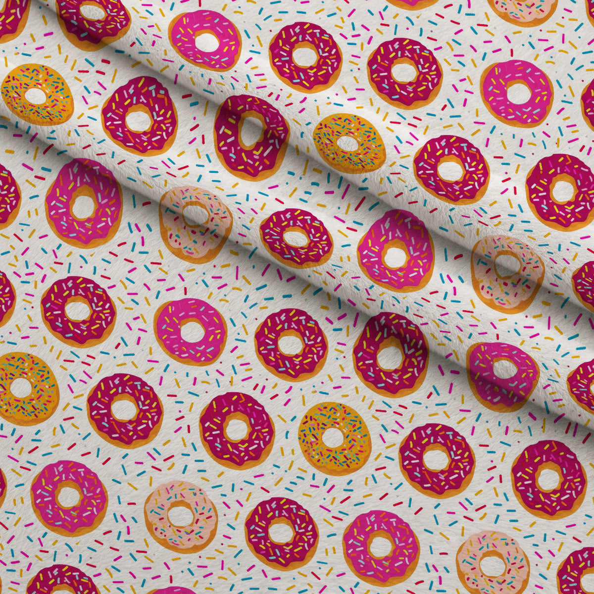 Frosted Rings Pattern 5 Fleece Fabric — fleece fabric folded close-up preview (mv-fleece-v1:lying)