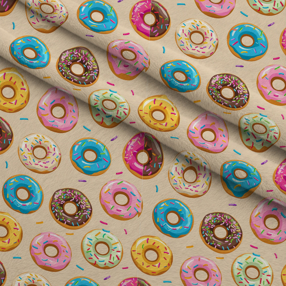 Frosted Rings Pattern 6 Fleece Fabric — fleece fabric folded close-up preview (mv-fleece-v1:lying)