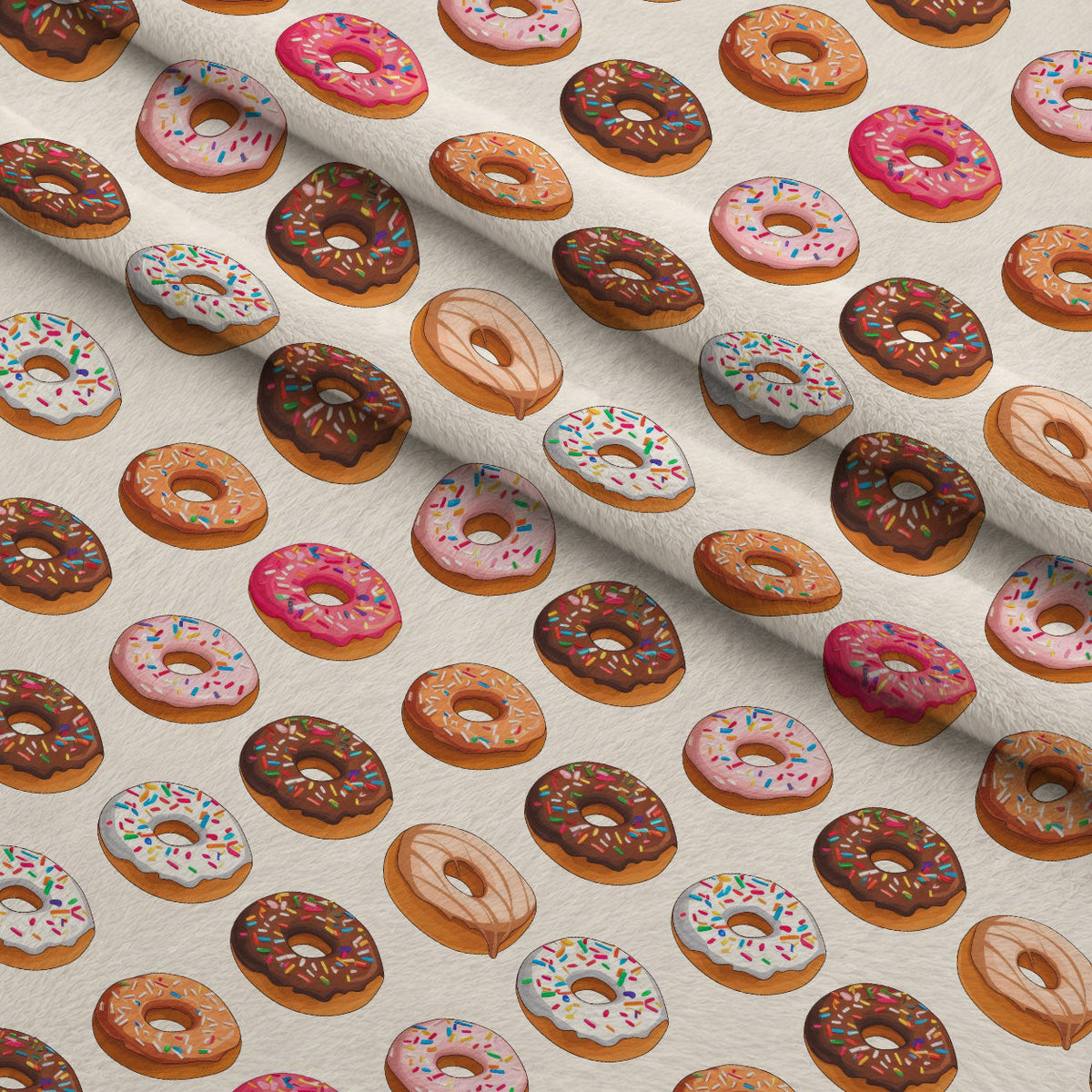 Frosted Rings Pattern 8 Fleece Fabric — fleece fabric folded close-up preview (mv-fleece-v1:lying)