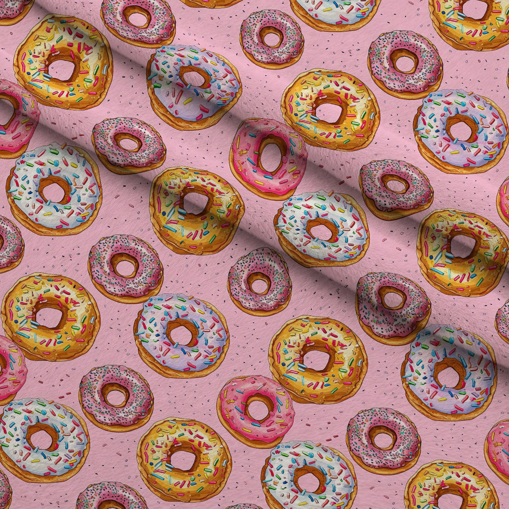 Frosted Rings Pattern 9 Fleece Fabric — fleece fabric folded close-up preview (mv-fleece-v1:lying)