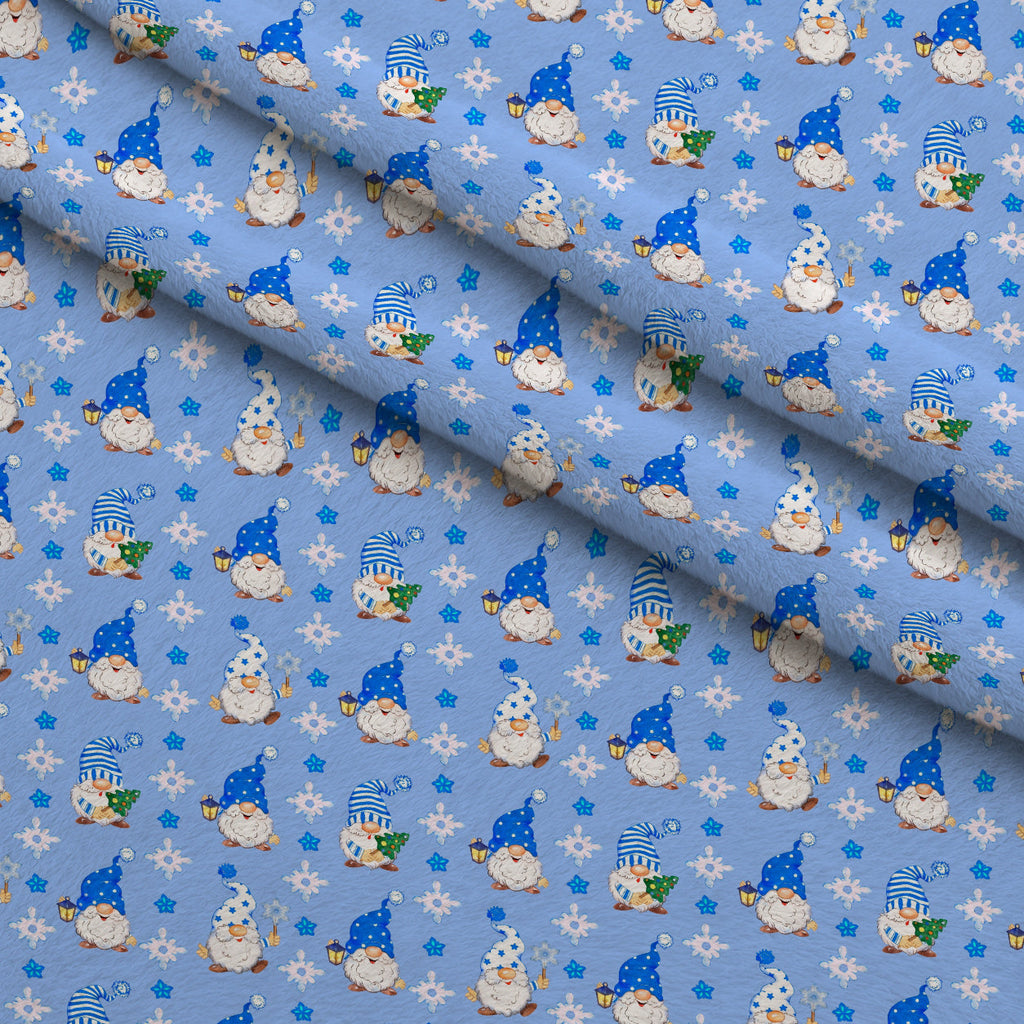 Frosty Lantern Glow Pattern 1 Fleece Fabric — fleece fabric folded close-up preview (mv-fleece-v1:lying)