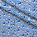 Frosty Lantern Glow Pattern 1 Fleece Fabric — fleece fabric folded close-up preview (mv-fleece-v1:lying)