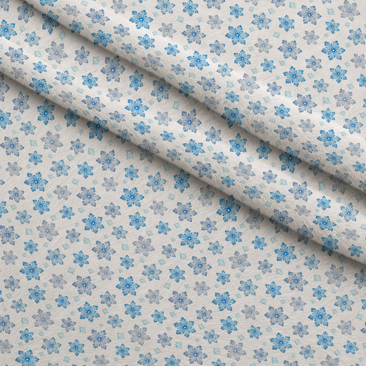 Frosty Lantern Glow Pattern 3 Fleece Fabric — fleece fabric folded close-up preview (mv-fleece-v1:lying)