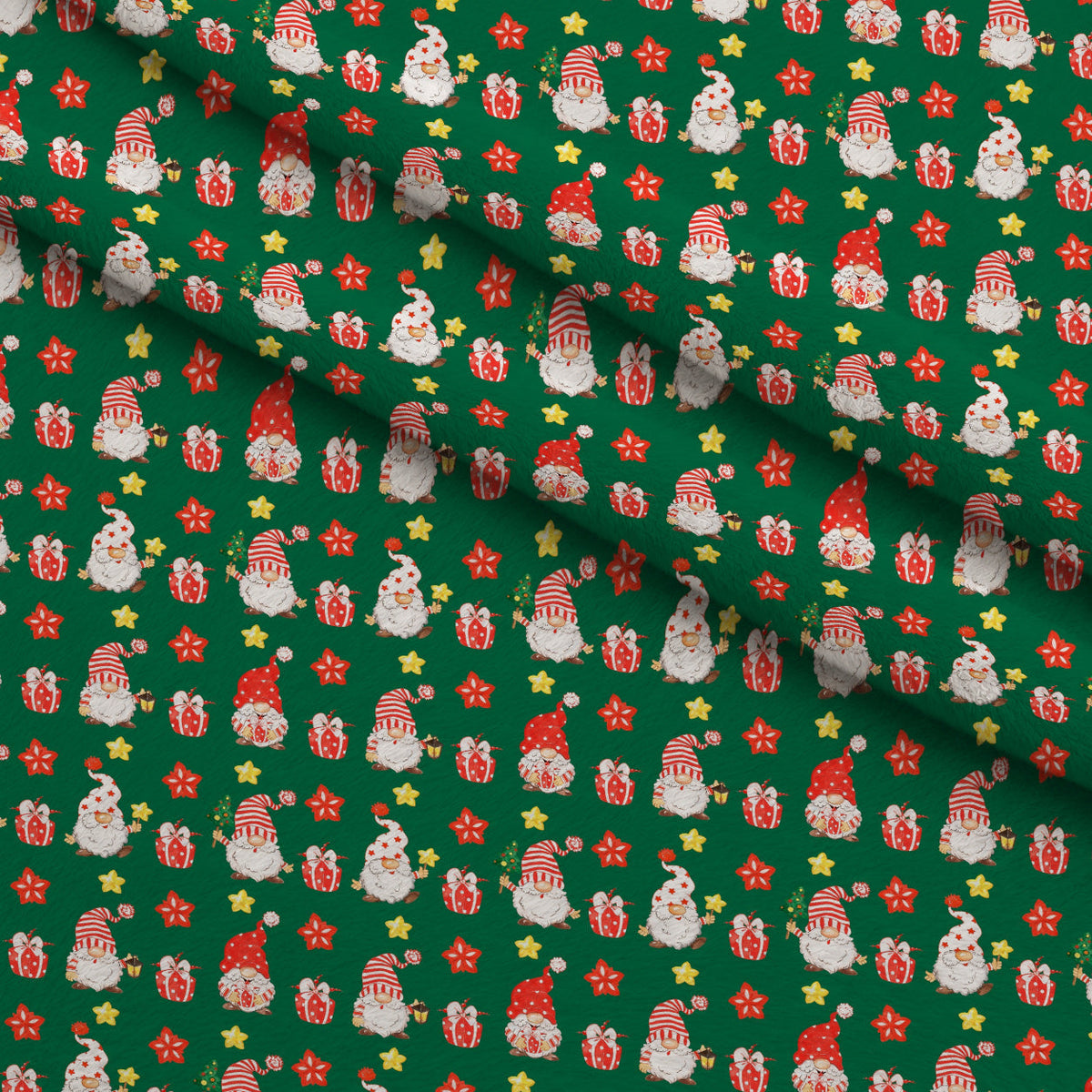 Frosty Lantern Glow Pattern 5 Fleece Fabric — fleece fabric folded close-up preview (mv-fleece-v1:lying)